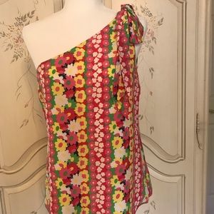 Lilly Pulitzer silk top, size 8.